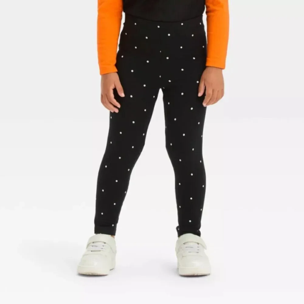 Toddler Girls' Halloween Long Sleeve Cat Set - Cat & Jack™ Orange